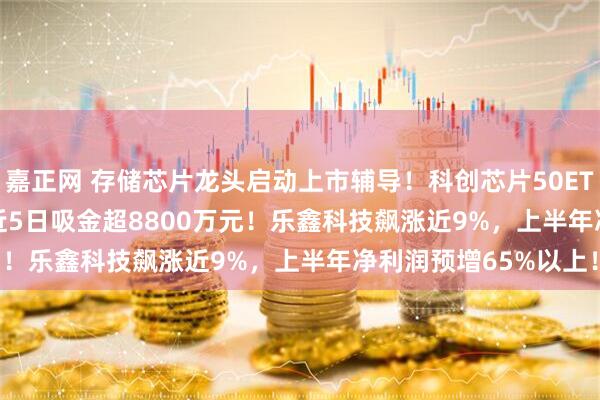 嘉正网 存储芯片龙头启动上市辅导！科创芯片50ETF(588750)涨1%，近5日吸金超8800万元！乐鑫科技飙涨近9%，上半年净利润预增65%以上！